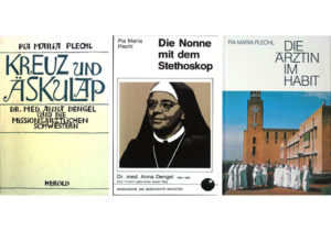Spuren: Die drei Titel der Bücher von Pia Maria Plechl über Anna Dengel